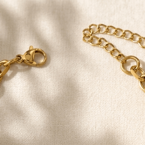 Charm Bracelet - Foramour Jewels - 18K Gold Plated - Sweat, water proof
