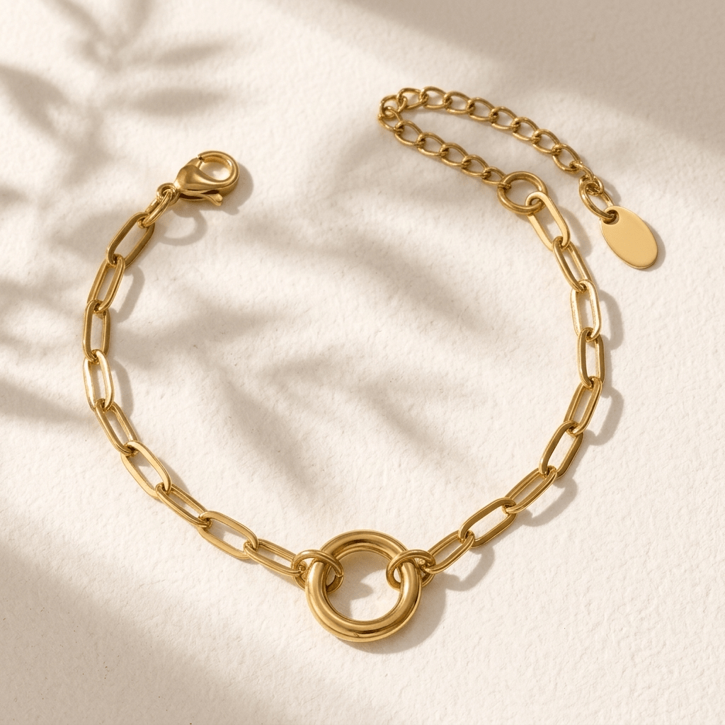 Charm Bracelet - Foramour Jewels - 18K Gold Plated - Sweat, water proof