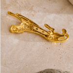 Cheetah Brooch | Crystal Spotted Wild Cat - Foramour Jewels - 18K Gold Plated - Sweat, water proof