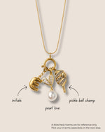 Choose Charm necklace chains & styles - Foramour Jewels - 18K Gold Plated - Sweat, water proof