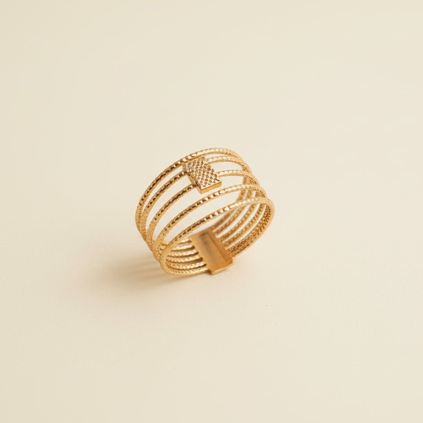 Circles - Ring - Foramour Jewels - 18K Gold Plated - Sweat, water proof