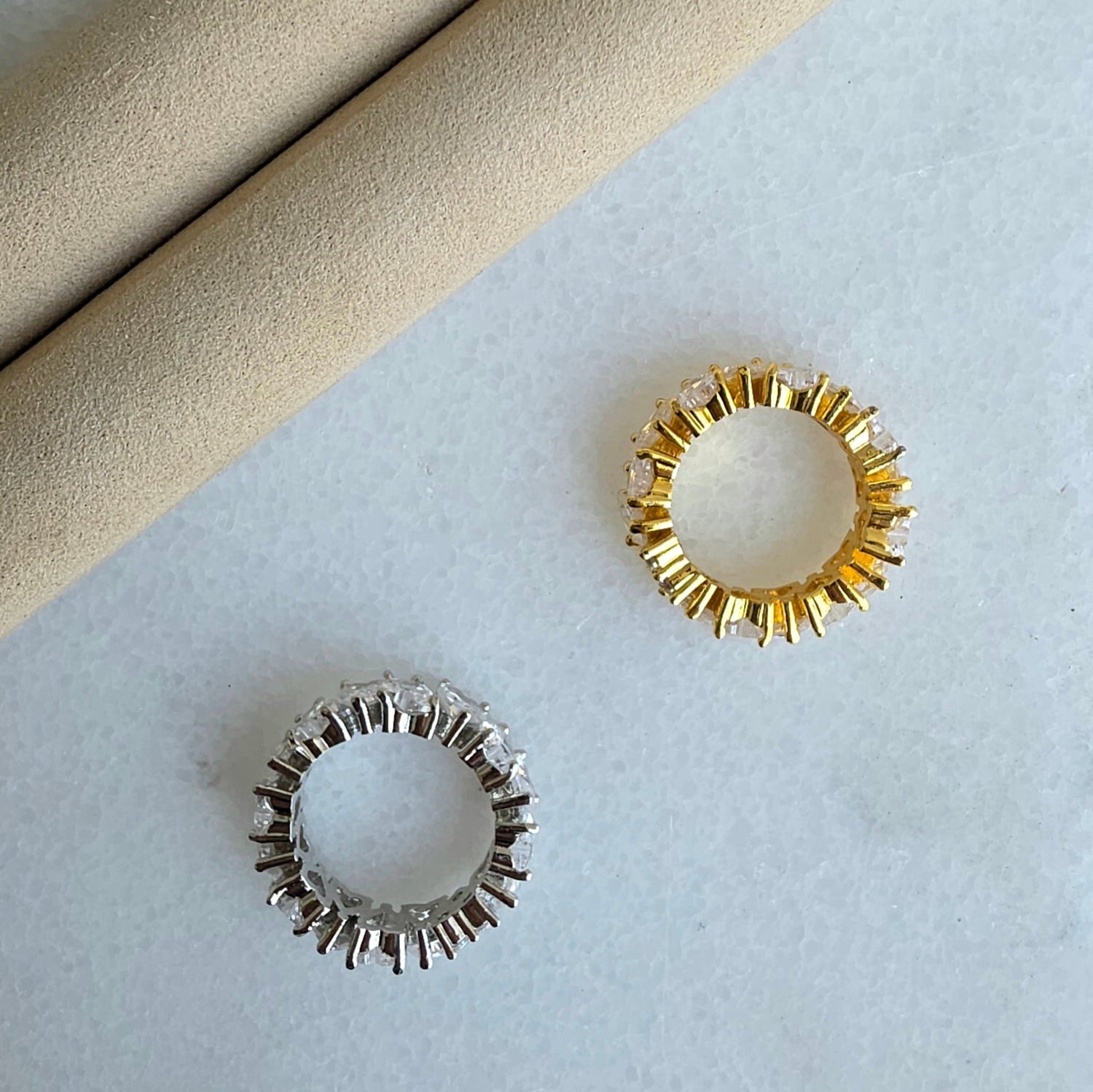 Circular Edge - Ring - Foramour Jewels - 18K Gold Plated - Sweat, water proof