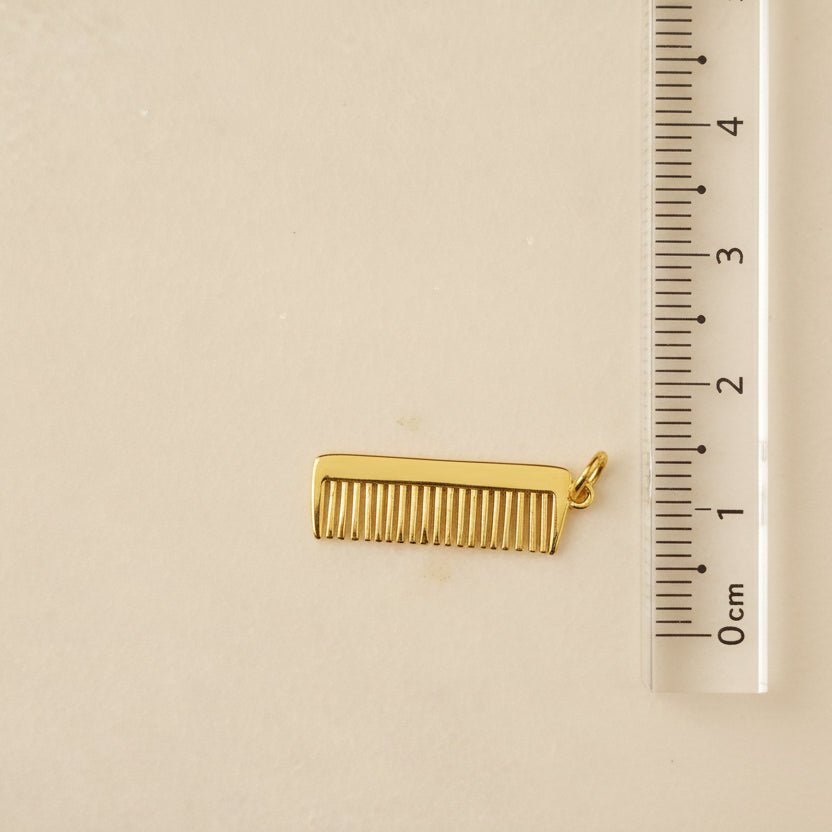 Comb - Charm - Foramour Jewels - 18K Gold Plated - Sweat, water proof