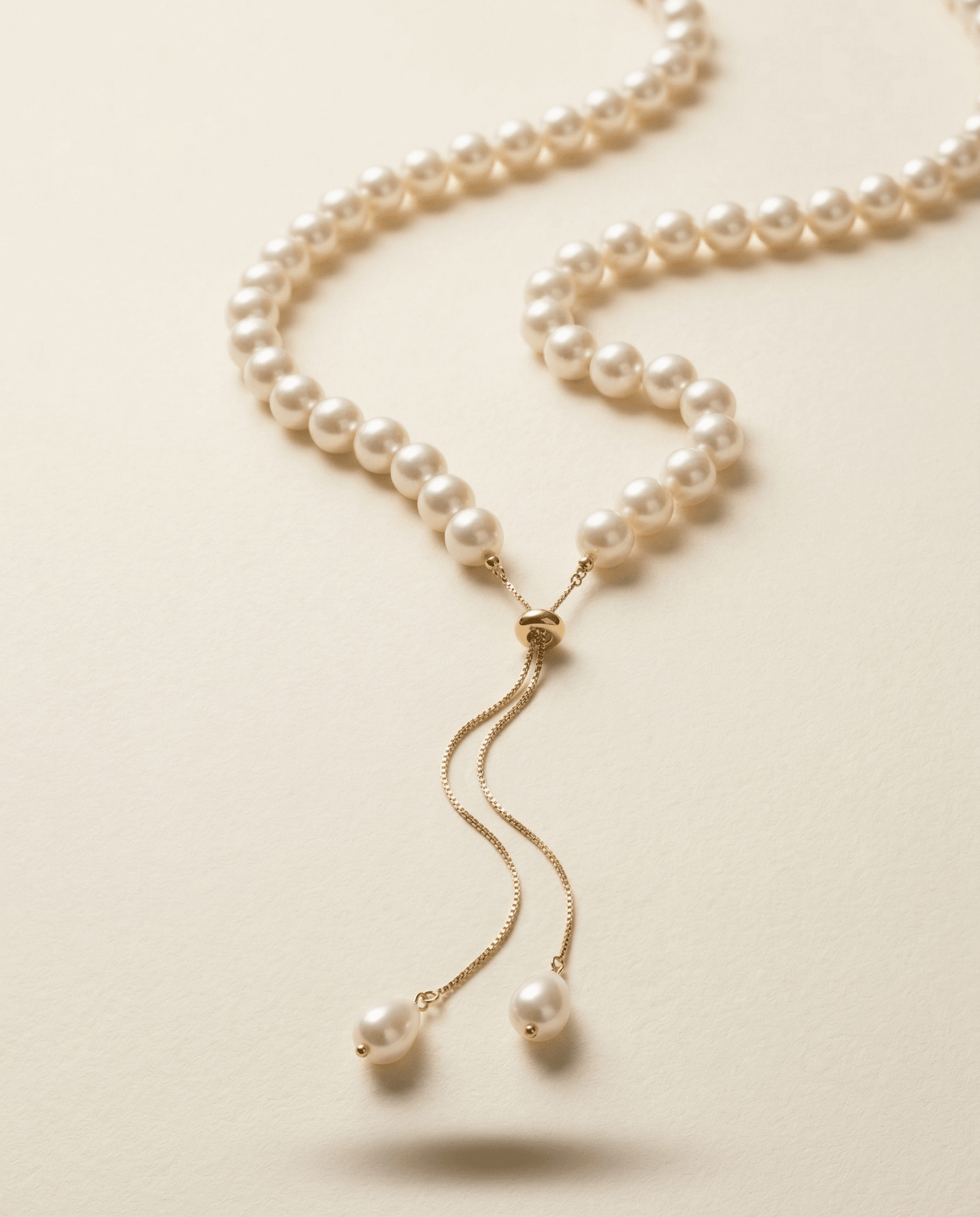 Convertible Pearl Choker Necklace - Foramour Jewels - 18K Gold Plated - Sweat, water proof
