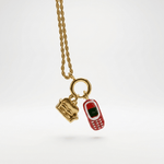 Couch Potato Charm Necklace - Foramour Jewels - 18K Gold Plated - Sweat, water proof
