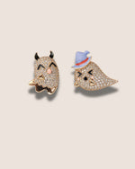 Cute ghost- Brooch | Lapel Pin - Foramour Jewels - 18K Gold Plated - Sweat, water proof