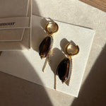 Date Drop Earrings - Foramour Jewels - 18K Gold Plated - Sweat, water proof