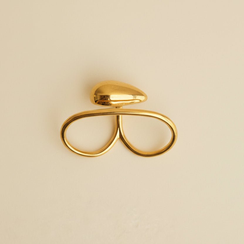 Double trouble - Ring - Foramour Jewels - 18K Gold Plated - Sweat, water proof