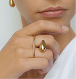 Double trouble - Ring - Foramour Jewels - 18K Gold Plated - Sweat, water proof