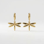 Dragonfly - Earrings - Foramour Jewels - 18K Gold Plated - Sweat, water proof