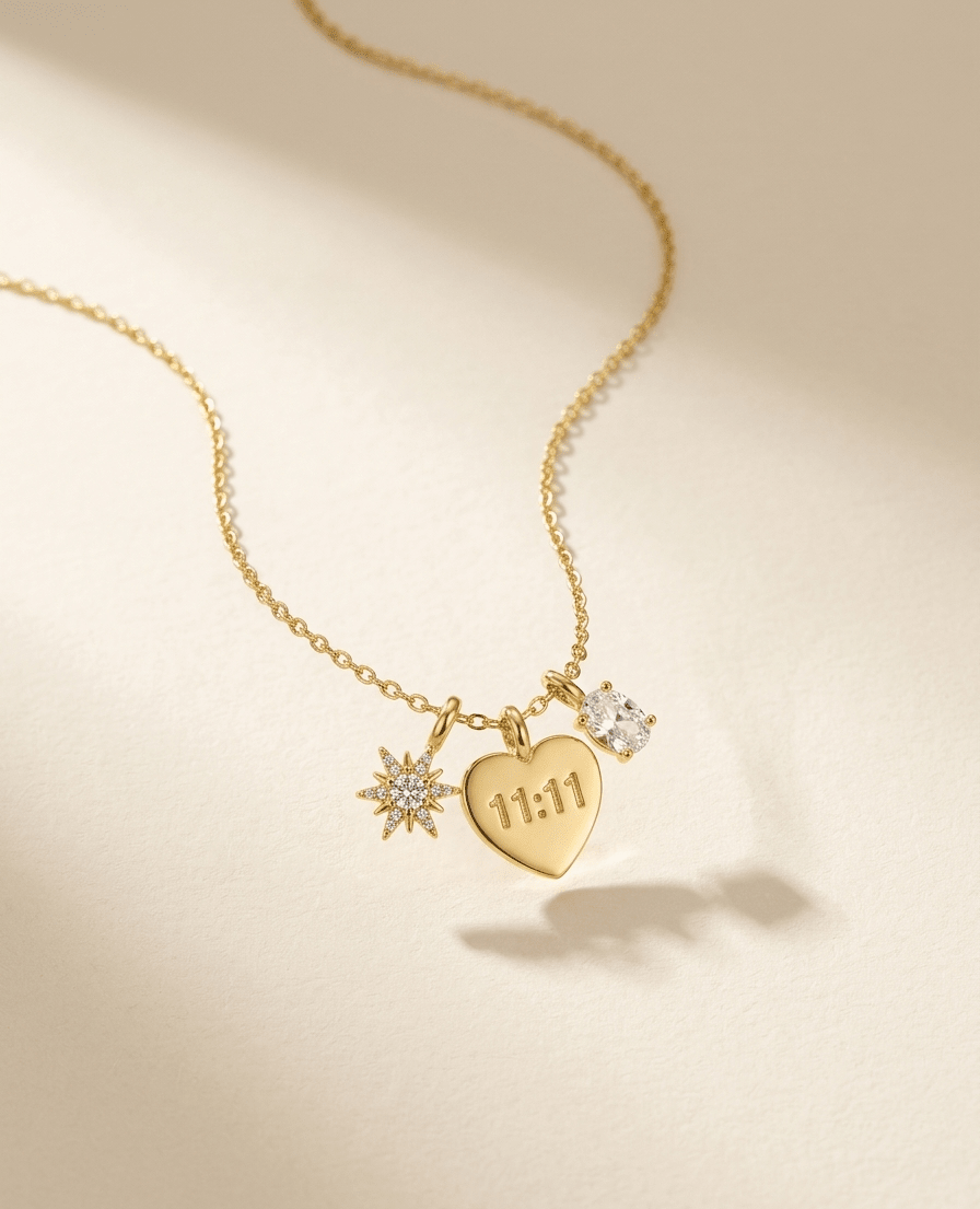Eleven eleven 11:11 - Necklace - Foramour Jewels - 18K Gold Plated - Sweat, water proof