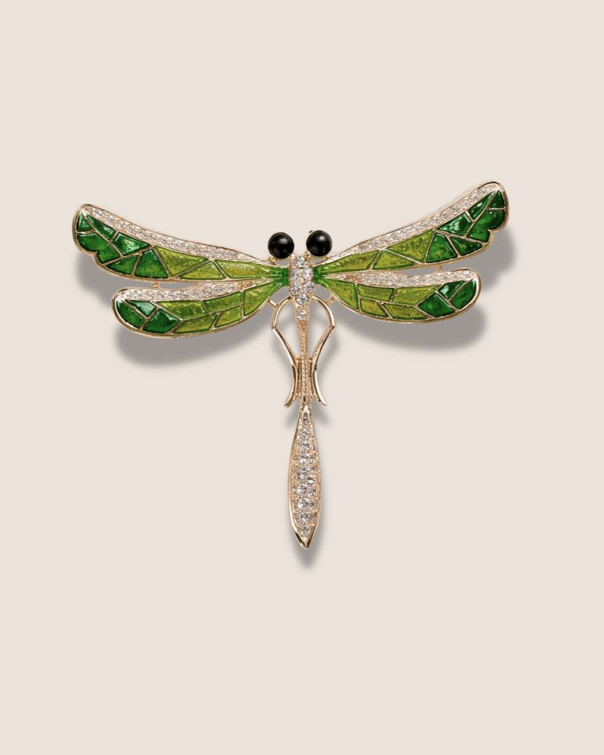 Enamel Dragonfly- Brooch | Lapel Pin - Foramour Jewels - 18K Gold Plated - Sweat, water proof