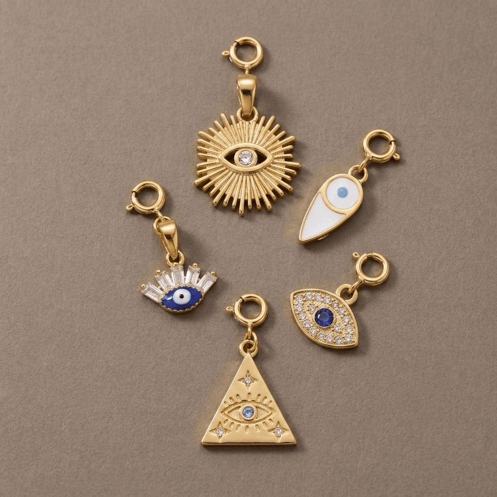 Evil Eye Charms - Foramour Jewels - 18K Gold Plated - Sweat, water proof