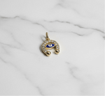 Evil Eye Horseshoe - Charm - Foramour Jewels - 18K Gold Plated - Sweat, water proof