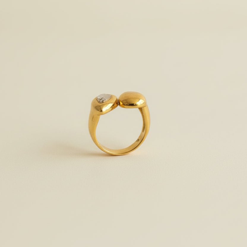 Face off - Ring - Foramour Jewels - 18K Gold Plated - Sweat, water proof