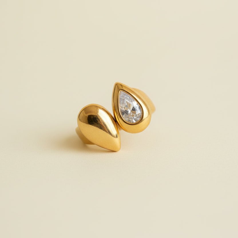 Face off - Ring - Foramour Jewels - 18K Gold Plated - Sweat, water proof