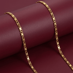 Flat Valentino Chain - Foramour Jewels - 18K Gold Plated - Sweat, water proof