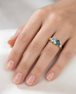 Flower Baguette - Ring (Copy) - Foramour Jewels - 18K Gold Plated - Sweat, water proof