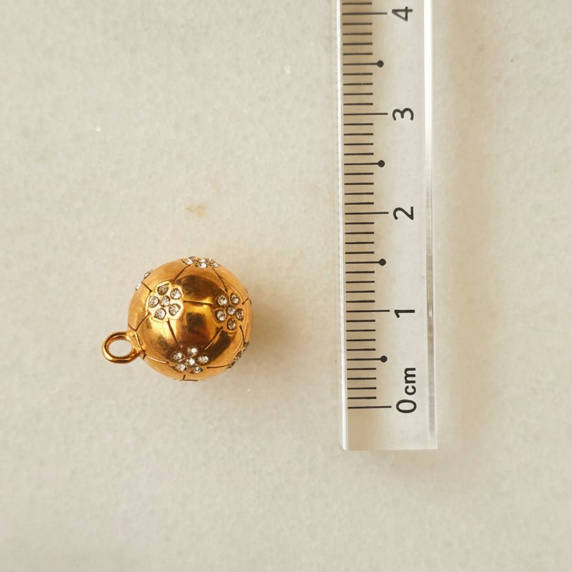 Football - Charm - Foramour Jewels - 18K Gold Plated - Sweat, water proof