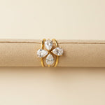 Four points - Ring - Foramour Jewels - 18K Gold Plated - Sweat, water proof