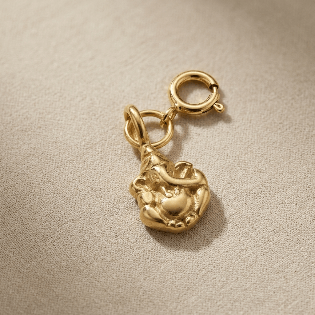 Ganesha Detachable Charm - Foramour Jewels - 18K Gold Plated - Sweat, water proof