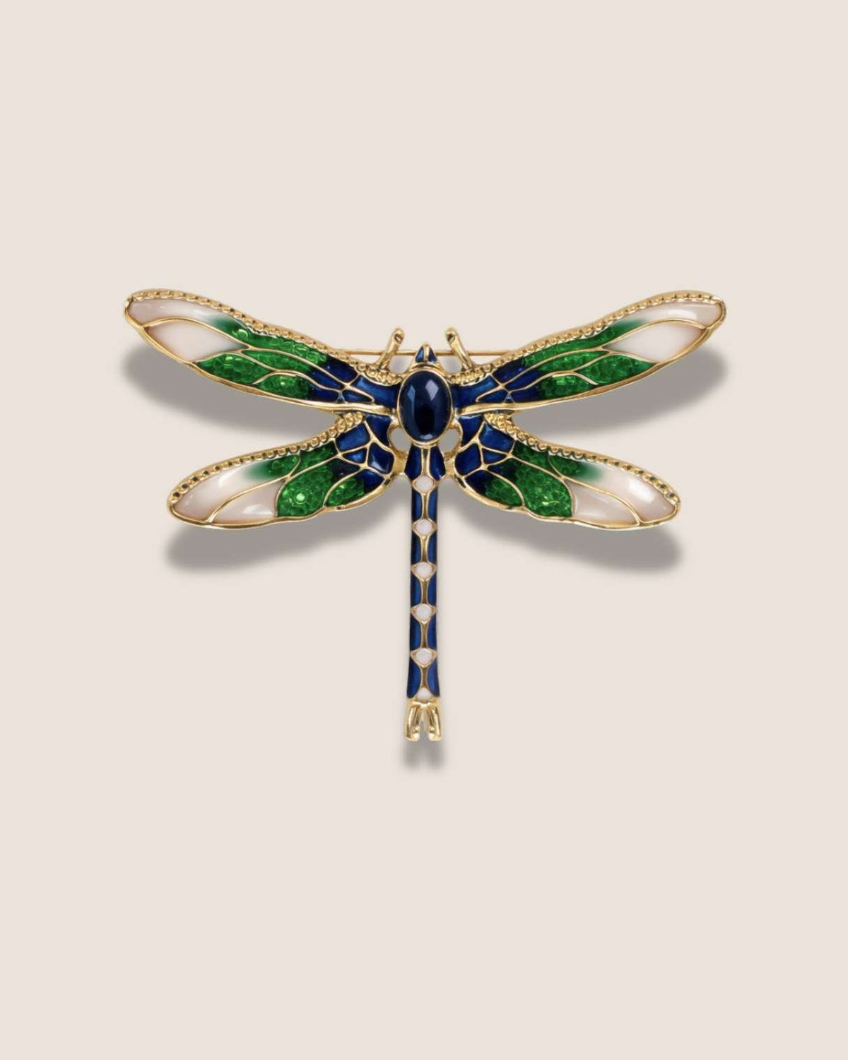 Garden Dragonfly- Brooch | Lapel Pin - Foramour Jewels - 18K Gold Plated - Sweat, water proof