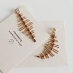 Garnet Marquise Ear Crawler - Foramour Jewels - 18K Gold Plated - Sweat, water proof