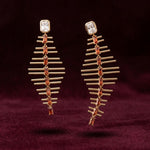 Garnet Marquise Ear Crawler - Foramour Jewels - 18K Gold Plated - Sweat, water proof