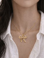 Gift Bow - Charm - Foramour Jewels - 18K Gold Plated - Sweat, water proof