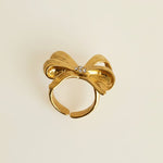 Gift knot - Ring - Foramour Jewels - 18K Gold Plated - Sweat, water proof