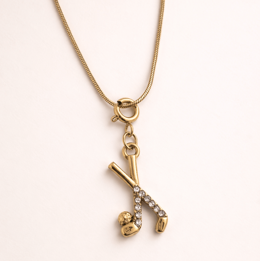 Golf - Charm - Foramour Jewels - 18K Gold Plated - Sweat, water proof