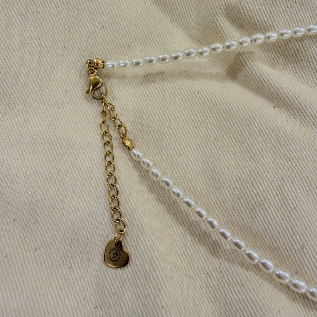 Hamsa Hand & Evil Eye Pearl Pendant Necklace - Foramour Jewels - Gold PVD designer jewellery & charms