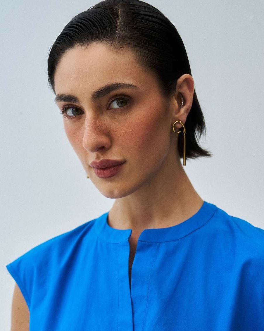 Hanging batons - Earrings - Foramour Jewels - 18K Gold Plated - Sweat, water proof