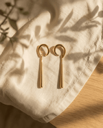 Hanging batons - Earrings - Foramour Jewels - 18K Gold Plated - Sweat, water proof
