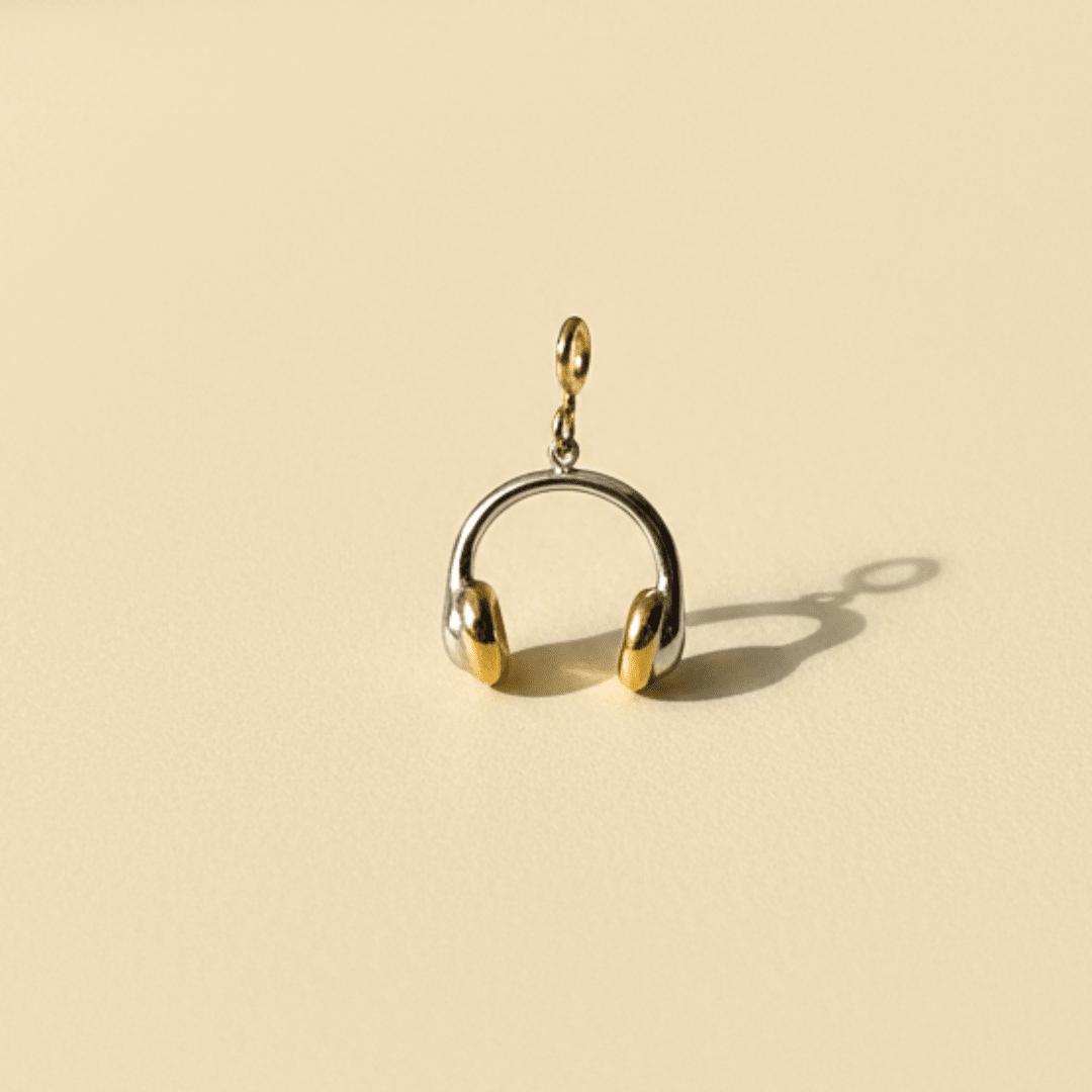 Headphone - Charm - Foramour Jewels - 18K Gold Plated - Sweat, water proof