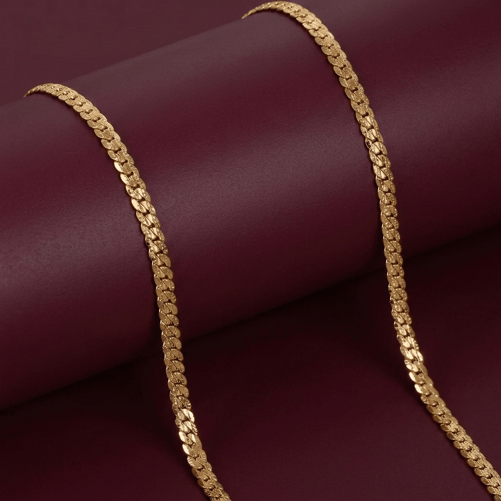 Herringbone Chain - Foramour Jewels - 18K Gold Plated - Sweat, water proof
