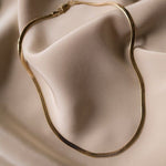 Herringbone Chain for Charm Necklace - Foramour Jewels - 18K Gold Plated - Sweat, water proof