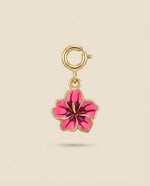Hibiscus Flower - Charm - Foramour Jewels - 18K Gold Plated - Sweat, water proof