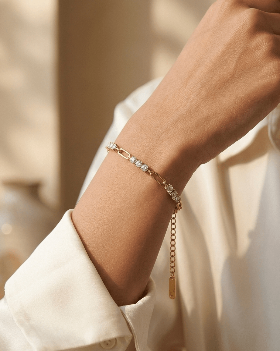 Intervals — Bracelet - Foramour Jewels - 18K Gold Plated - Sweat, water proof
