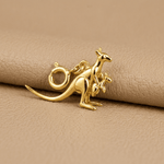 Kangaroo & Joey Charm - Foramour Jewels - 18K Gold Plated - Sweat, water proof