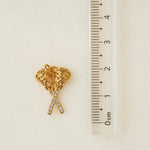 Lacrosse sticks - Charm - Foramour Jewels - 18K Gold Plated - Sweat, water proof