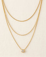 Layered Waves - Necklace - Foramour Jewels - 18K Gold Plated - Sweat, water proof