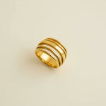 Layers - Ring - Foramour Jewels - 18K Gold Plated - Sweat, water proof