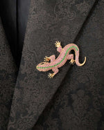 Lizard - Brooch | Lapel Pin - Foramour Jewels - 18K Gold Plated - Sweat, water proof