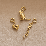 Mama | New Mom Charm Collection - Foramour Jewels - 18K Gold Plated - Sweat, water proof