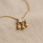 Marquise Crystal Drop Necklace - Foramour Jewels - 18K Gold Plated - Sweat, water proof