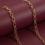 Mixed Link Rope & Twist Chain - Foramour Jewels - 18K Gold Plated - Sweat, water proof