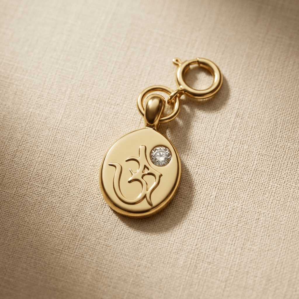 OM Charm - Foramour Jewels - 18K Gold Plated - Sweat, water proof
