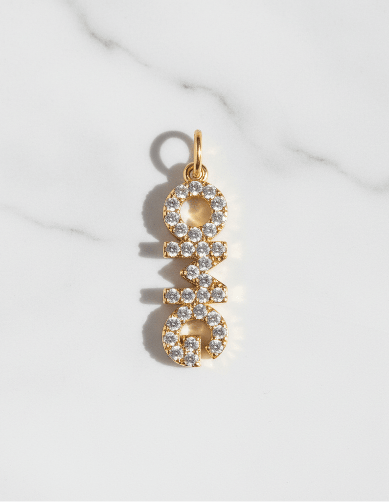 OMG - Charm - Foramour Jewels - 18K Gold Plated - Sweat, water proof
