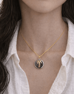 Palm tree on a coin - Charm - Foramour Jewels - 18K Gold Plated - Sweat, water proof